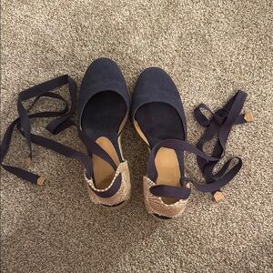Castaner Wedges - Navy